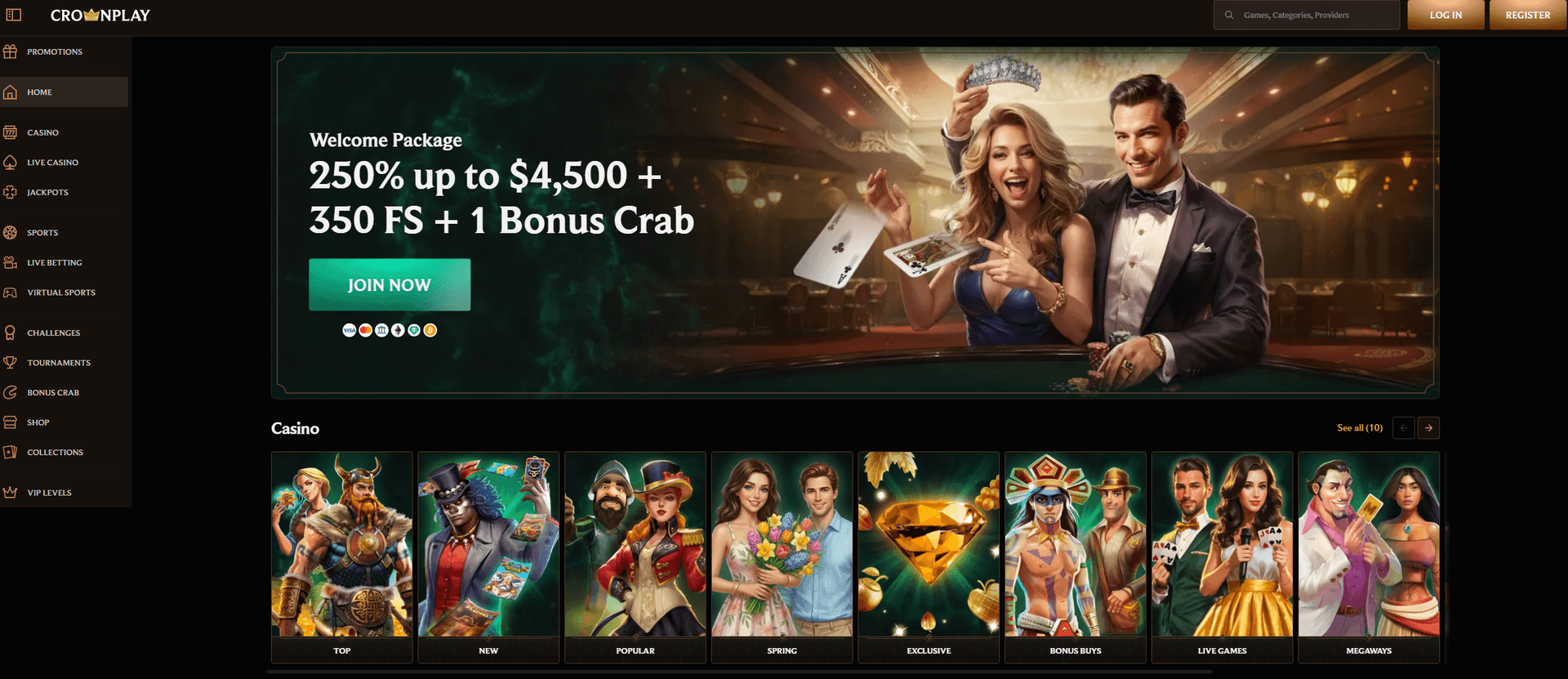 CrownPlay Lastschrift Casino