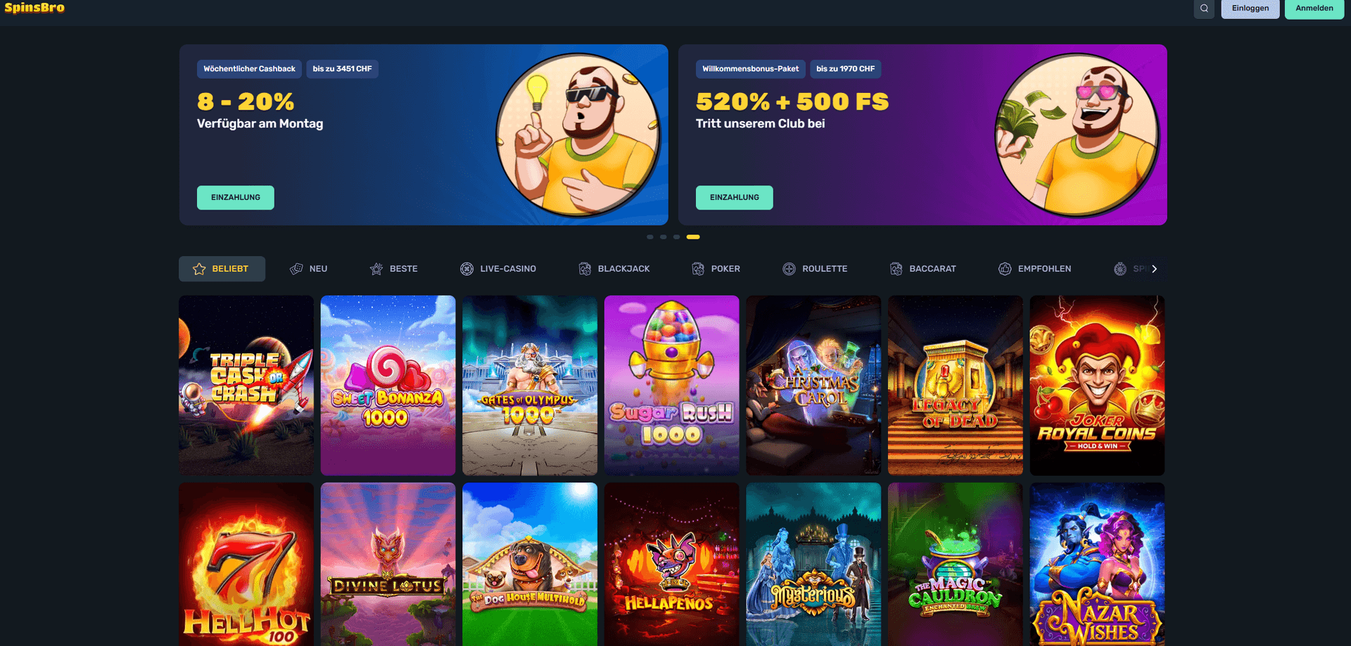 Spinsbro Lastschrift Casino